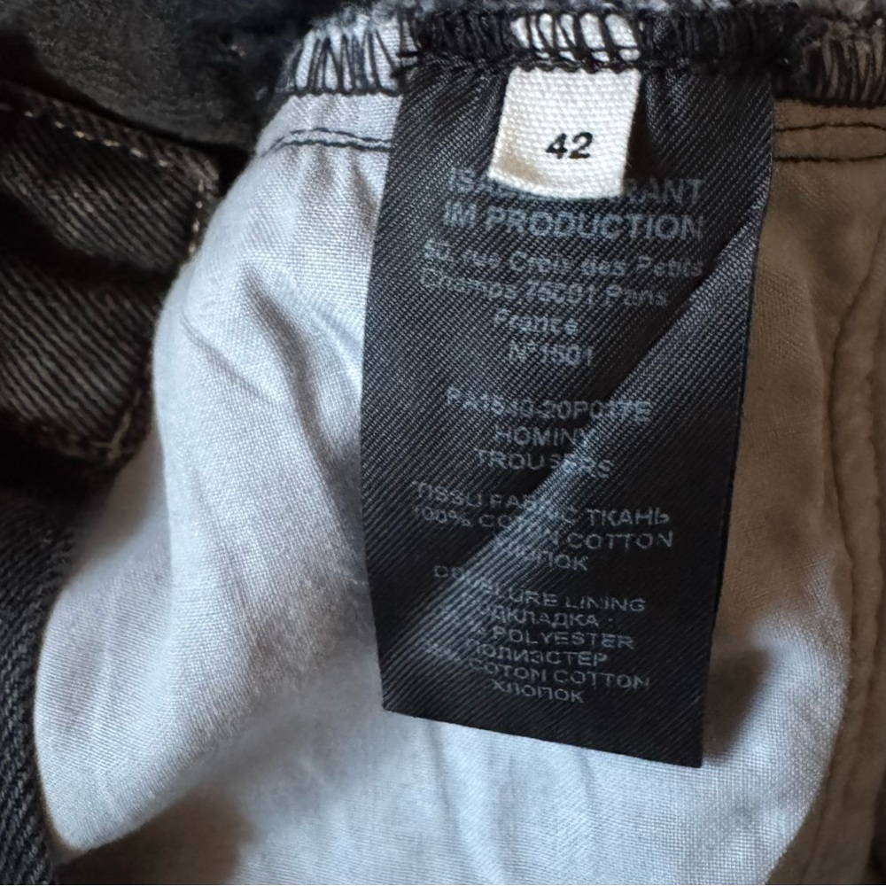 ISABEL MARANT ETOILE HOMINY JEANS 8 10 80s Denim Pants Trousers Straight Skinny - Picture 16 of 16